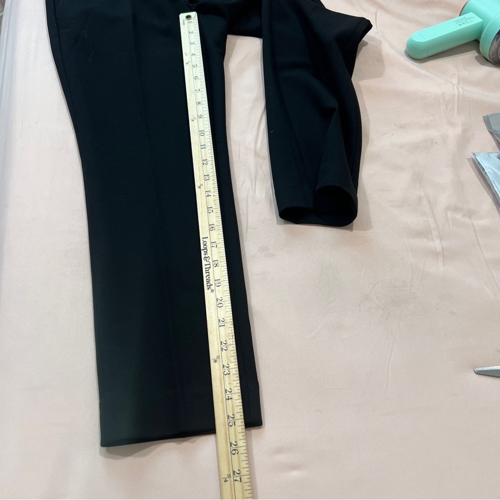 Ann Taylor LOFT Curvy Slim‎ Black Stretch Pants Size 0 Petite - Picture 12 of 13